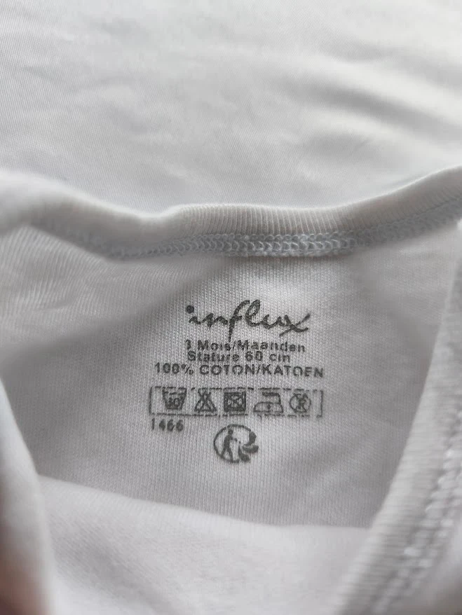 Influx 3 months white Petit Coeur tank top – photo 2